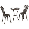 Bistro Set 3 osaa puutarhaan pronssista alumiinia