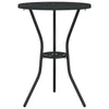 Bistro Set 3 osaa Musta Alumiini Puutarhaan