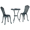Bistro Set Puutarha 3 osaa Vihreä Alumiini
