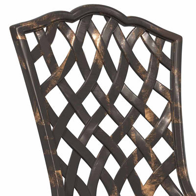 Pronssi puutarhan tuoli Jaheim 55x56.5x91cm (2 pcs, alumiini)