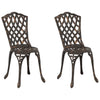 Pronssi puutarhan tuoli Jaheim 55x56.5x91cm (2 pcs, alumiini)