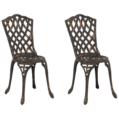 Pronssi puutarhan tuoli Jaheim 55x56.5x91cm (2 pcs, alumiini)