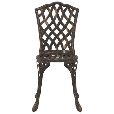 Pronssi puutarhan tuoli Jaheim 55x56.5x91cm (2 pcs, alumiini)