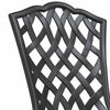 Musta puutarhan tuoli Saadia 55x56.5x91cm (2 pcs, alumiini)