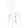 Valkoinen puutarhan tuoli Staniloiu 55x56.5x91cm (2 pcs alumiini)