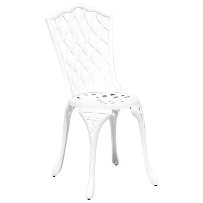 Valkoinen puutarhan tuoli Staniloiu 55x56.5x91cm (2 pcs alumiini)