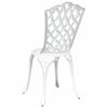 Valkoinen puutarhan tuoli Staniloiu 55x56.5x91cm (2 pcs alumiini)