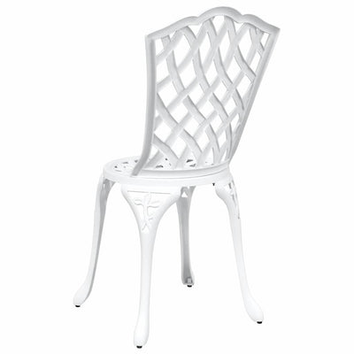 Valkoinen puutarhan tuoli Staniloiu 55x56.5x91cm (2 pcs alumiini)