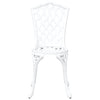 Valkoinen Puutarhan Tuoli 2 kpl Alumiini 55 x 56.5 x 91cm