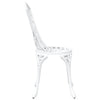 Valkoinen puutarhan tuoli Staniloiu 55x56.5x91cm (2 pcs alumiini)