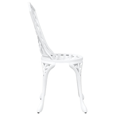 Valkoinen puutarhan tuoli Staniloiu 55x56.5x91cm (2 pcs alumiini)