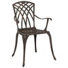 Pronssi puutarhan tuoli Ortenza 55x56.5x91cm (2 pcs, alumiini)