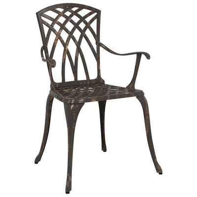 Pronssi puutarhan tuoli Ortenza 55x56.5x91cm (2 pcs, alumiini)