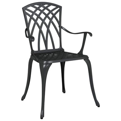Musta puutarhan tuoli Remeut 55x56.5x91cm (2 pcs alumiini)