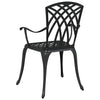 Musta puutarhan tuoli Remeut 55x56.5x91cm (2 pcs alumiini)