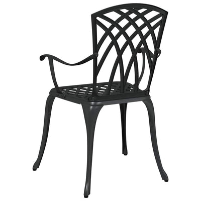 Musta puutarhan tuoli Remeut 55x56.5x91cm (2 pcs alumiini)