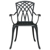 Musta puutarhan tuoli Remeut 55x56.5x91cm (2 pcs alumiini)