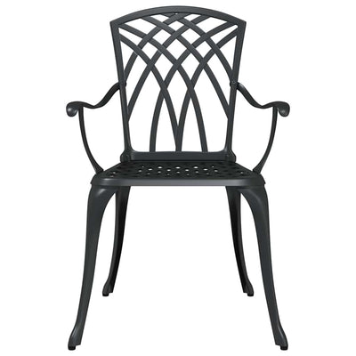 Musta puutarhan tuoli Remeut 55x56.5x91cm (2 pcs alumiini)