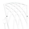 Puutarhan Tuoli 2 pcs Valkoinen 53 x 51 x 88,5cm Alumiini