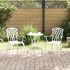 Puutarhan Tuoli 2 pcs Valkoinen 53 x 51 x 88,5cm Alumiini