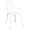 Puutarhan Tuoli 2 pcs Valkoinen 53 x 51 x 88,5cm Alumiini