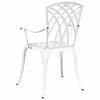 Puutarhan Tuoli 2 pcs Valkoinen 53 x 51 x 88,5cm Alumiini