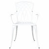 Puutarhan Tuoli 2 pcs Valkoinen 53 x 51 x 88,5cm Alumiini