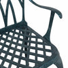 Vihreä puutarhan tuoli Corbut 55x56.5x91cm (2 pcs alumiini)