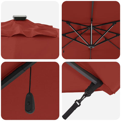 Terrakotta aurinkovarjo Ovanisian 286x285x270cm (alumiini)