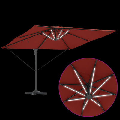 Aurinkovarjo Terrakotta 286 x 285 x 270 cm Alumiini