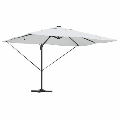 Kaatovarjo Roma lukkoon Beige ja musta 352 x 251 x 265 cm