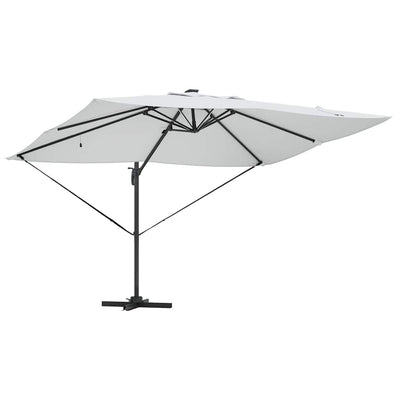 Kaatovarjo Roma lukkoon Beige ja musta 352 x 251 x 265 cm