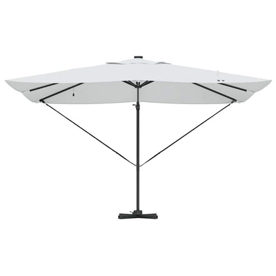 Beige ja musta kaatovarjo roma lukkoon Petromela 352x251x265cm