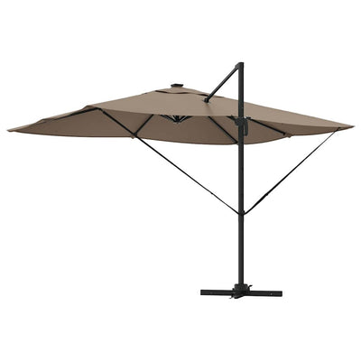 Kaatovarjo Roma lukkoon Taupe ja Musta 352 x 251 x 265 cm