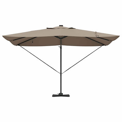 Kaatovarjo Roma lukkoon Taupe ja Musta 352 x 251 x 265 cm