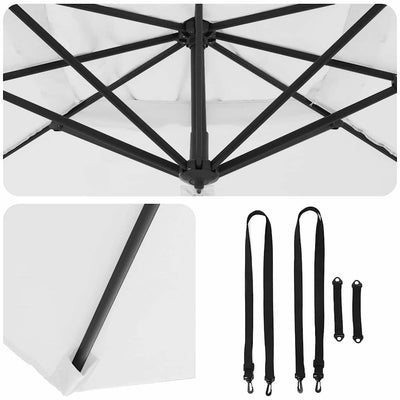 Beige roma aurinkovarjo Kvetoslava 286x285x265cm