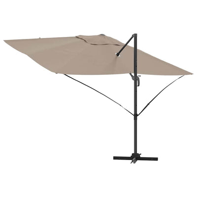 Kaatovarjo Roma Taupe ja Musta 352 x 251 x 260 cm
