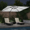 Roma aurinkovarjo LED -nauhavalot Beige 286 x 285 x 270 cm