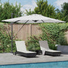 Roma aurinkovarjo LED -nauhavalot Beige 286 x 285 x 270 cm