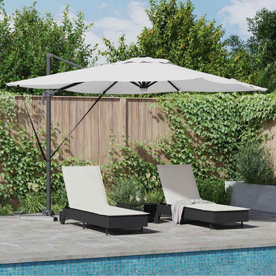 Roma aurinkovarjo LED -nauhavalot Beige 286 x 285 x 270 cm