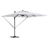 Roma aurinkovarjo LED -nauhavalot Beige 286 x 285 x 270 cm