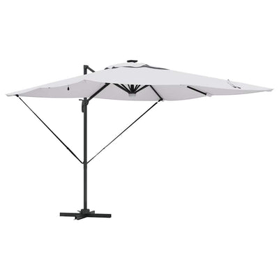 Roma aurinkovarjo LED -nauhavalot Beige 286 x 285 x 270 cm