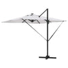 Roma aurinkovarjo LED -nauhavalot Beige 286 x 285 x 270 cm