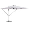 Roma aurinkovarjo LED -nauhavalot Beige 286 x 285 x 270 cm
