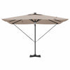 Harmaanruskea roma aurinkovarjo Brennon 286x285x270cm
