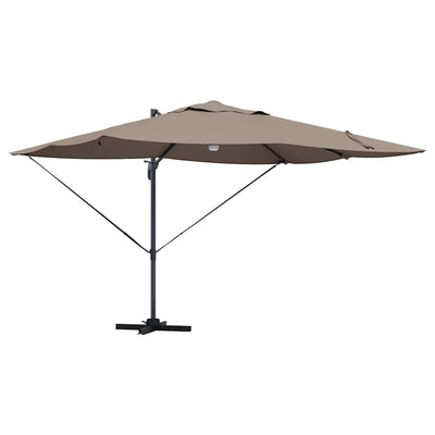 Kaatovarjo Roma Taupe ja Musta 352 x 251 x 265 cm