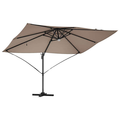 Kaatovarjo Roma Taupe ja Musta 352 x 251 x 265 cm