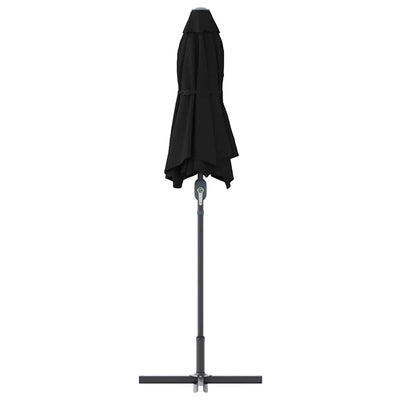 Puutarhavarjo Musta 370 x 197 x 239 cm Jauhemaalattu teräs