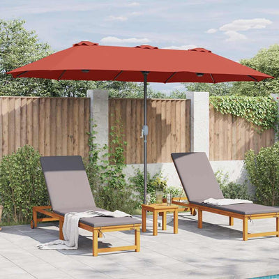 Puutarhavarjo Terrakotta 370 x 197 x 239 cm Jauhemaalattu teräs