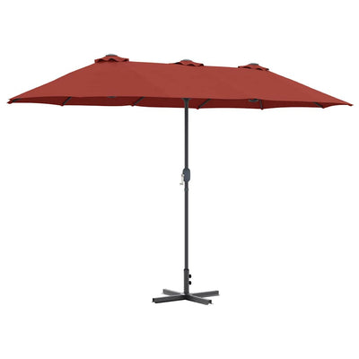 Puutarhavarjo Terrakotta 370 x 197 x 239 cm Jauhemaalattu teräs